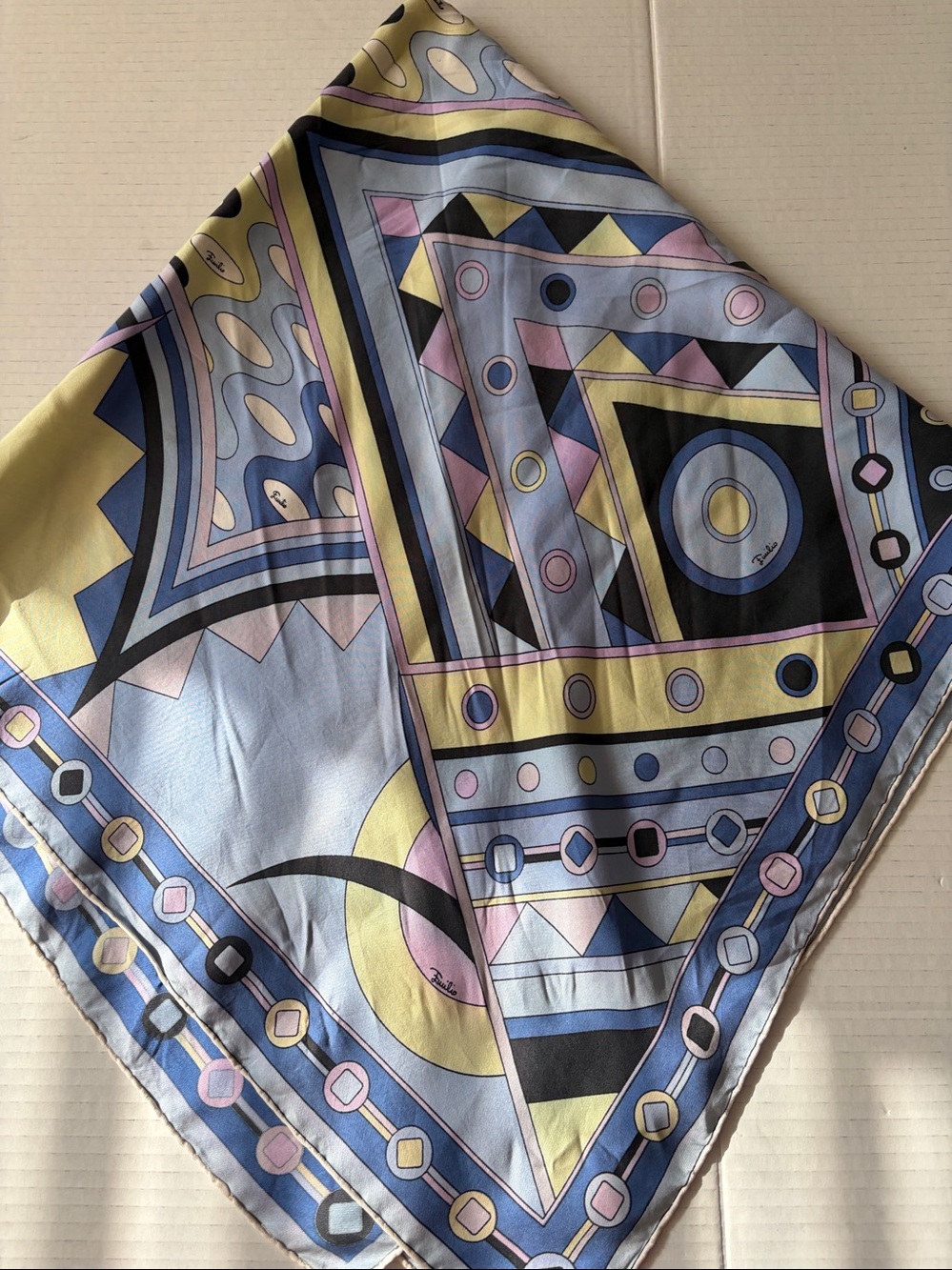 Emilio Pucci silk geometric scarf - Picture 6 of 8